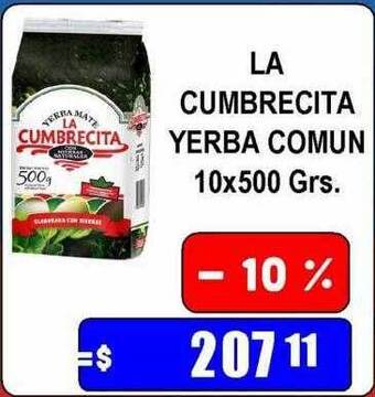 Dulcenter La cumbrecita yerba comun oferta