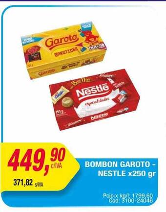 Maxiconsumo Bombon garoto nestlé oferta