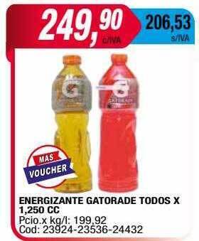 Maxiconsumo Energizante gatorade todos oferta