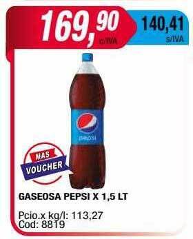Maxiconsumo Gaseosa pepsi oferta