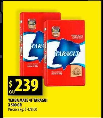 Punto Mayorista Yerba mate 4f taragui oferta