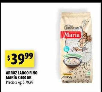 Punto Mayorista Arroz largo fino maria oferta