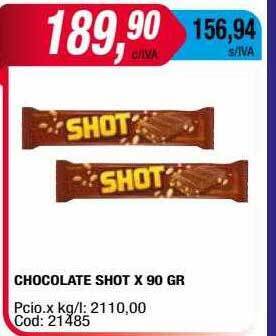Maxiconsumo Chocolate shot oferta