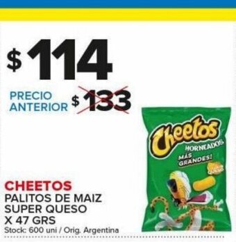 Carrefour Maxi Cheetos Palitos de Maiz Super Queso oferta