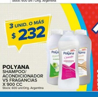 Carrefour Maxi Polyana Shampoo/Acondicionador Vs Fragancias oferta