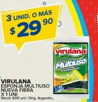 Carrefour Maxi Virulana Esponja Multiuso Nueva Fibra oferta