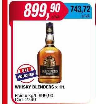 Maxiconsumo Whisky blenders oferta