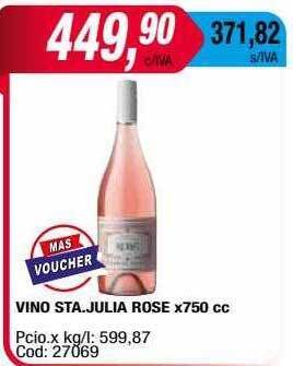Maxiconsumo Vino sta.julia rose oferta