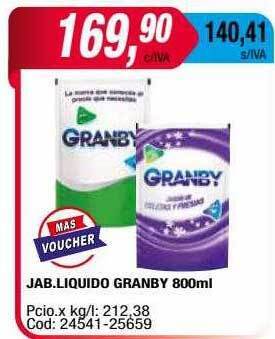 Maxiconsumo Jab.liquido granby oferta