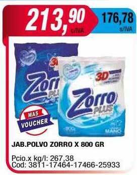 Maxiconsumo Jab. polvo zorro oferta