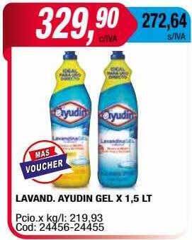 Maxiconsumo Lavand. ayudin gel oferta