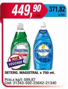 Maxiconsumo Deterg. magistral oferta