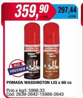 Maxiconsumo Pomada wassington liq oferta
