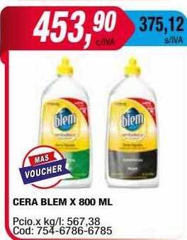 Maxiconsumo Cera blem oferta