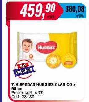 Maxiconsumo T. humedas huggies clasico oferta