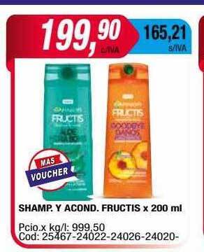 Maxiconsumo Shamp. y acond. fructis oferta