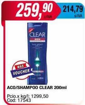Maxiconsumo Aco shampoo clear oferta