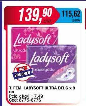 Maxiconsumo T.fem. ladysoft ultra delg oferta