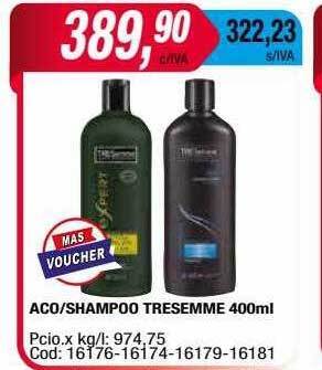 Maxiconsumo Aco shampoo tresemmé oferta