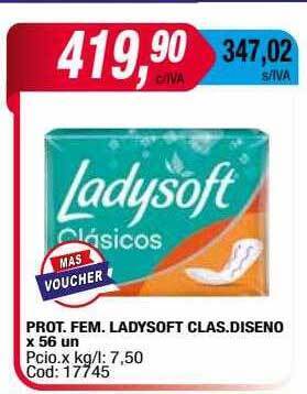 Maxiconsumo Prot. fem. ladysoft clas. diseno oferta