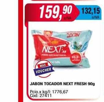 Maxiconsumo Jabon tocador next fresh oferta