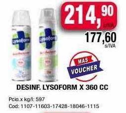 Maxiconsumo Desinf. lysoform oferta