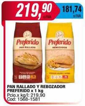 Maxiconsumo Pan rallado y rebozador preferido oferta