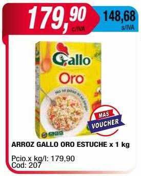 Maxiconsumo Arroz gallo oro estuche oferta