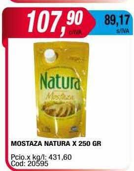 Maxiconsumo Mostaza natura oferta