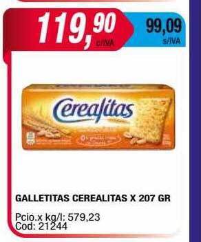 Maxiconsumo Galletitas cerealitas oferta