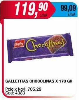 Maxiconsumo Galletitas chocolinas oferta