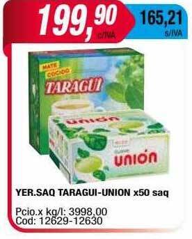 Maxiconsumo Yer.saq taragui-union oferta