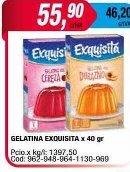 Maxiconsumo Gelatina exquisita oferta