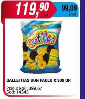 Maxiconsumo Galletitas don paolo oferta