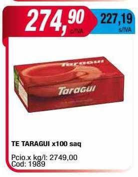 Maxiconsumo Te taragui oferta