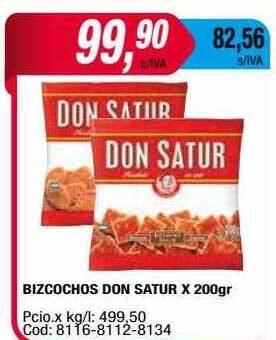 Maxiconsumo Bizcochos don satur oferta