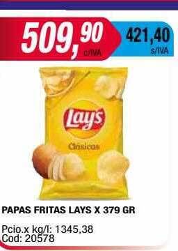 Maxiconsumo Papas fritas lays oferta