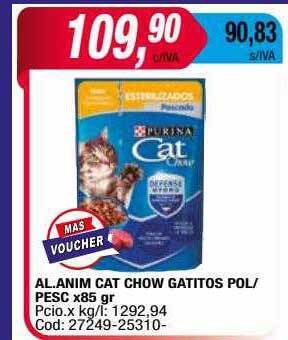 Maxiconsumo Al.anim cat chow gatitos pol pesc oferta