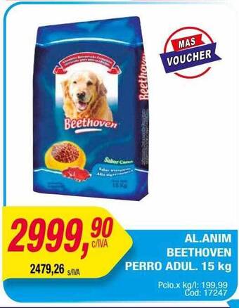 Maxiconsumo Al.anim beethoven perro adul. oferta