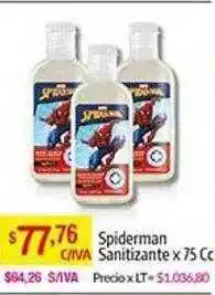 Medamax Spiderman sanitizante oferta