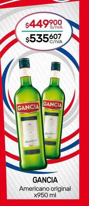 Nini Mayorista Gancia americano original oferta