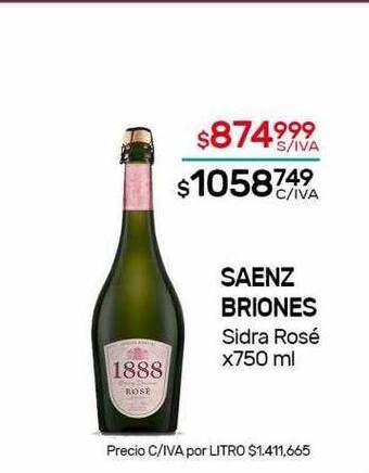 Nini Mayorista Saenz briones sidra rosé oferta