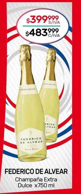 Nini Mayorista Federico de alvear champaña extra dulce oferta