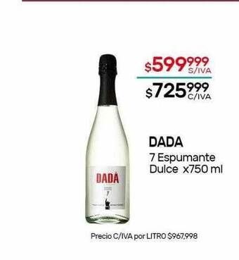 Nini Mayorista Dada 7 espumante dulce oferta