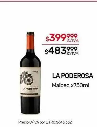 Nini Mayorista La poderosa malbec oferta