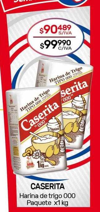 Nini Mayorista Caserita harina de trigo oferta