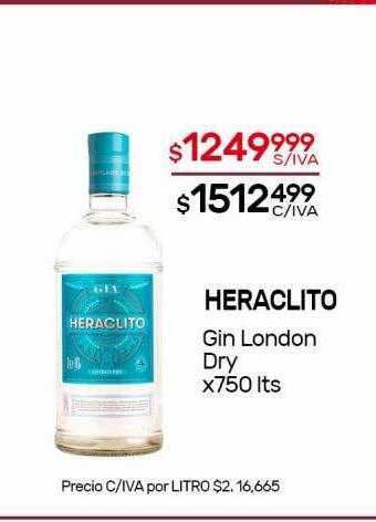 Nini Mayorista Heraclito gin london dry oferta
