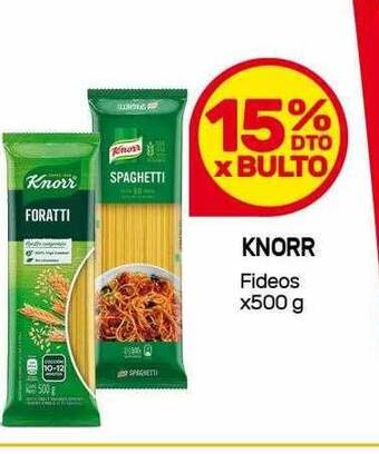 Nini Mayorista Knorr fideos oferta