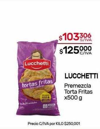 Nini Mayorista Lucchetti premezcla torta fritas oferta