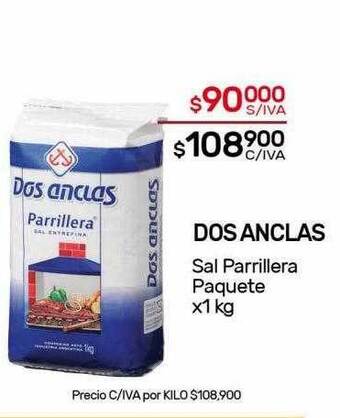 Nini Mayorista Dos anclas sal parrillera oferta